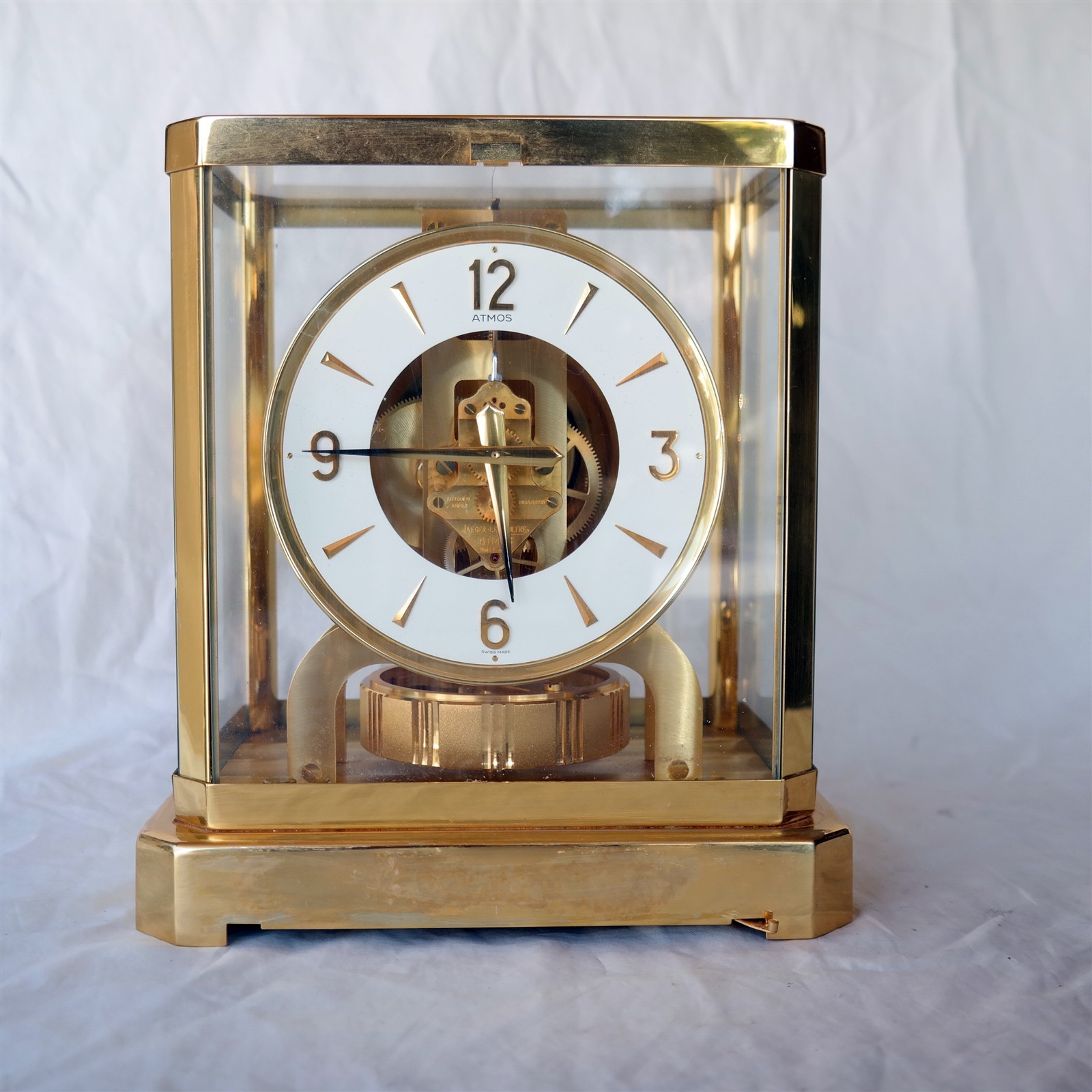 Jaeger LeCoultre Model 526-5 ATMOS Mantel Clock TESTED Runs Great (READ)