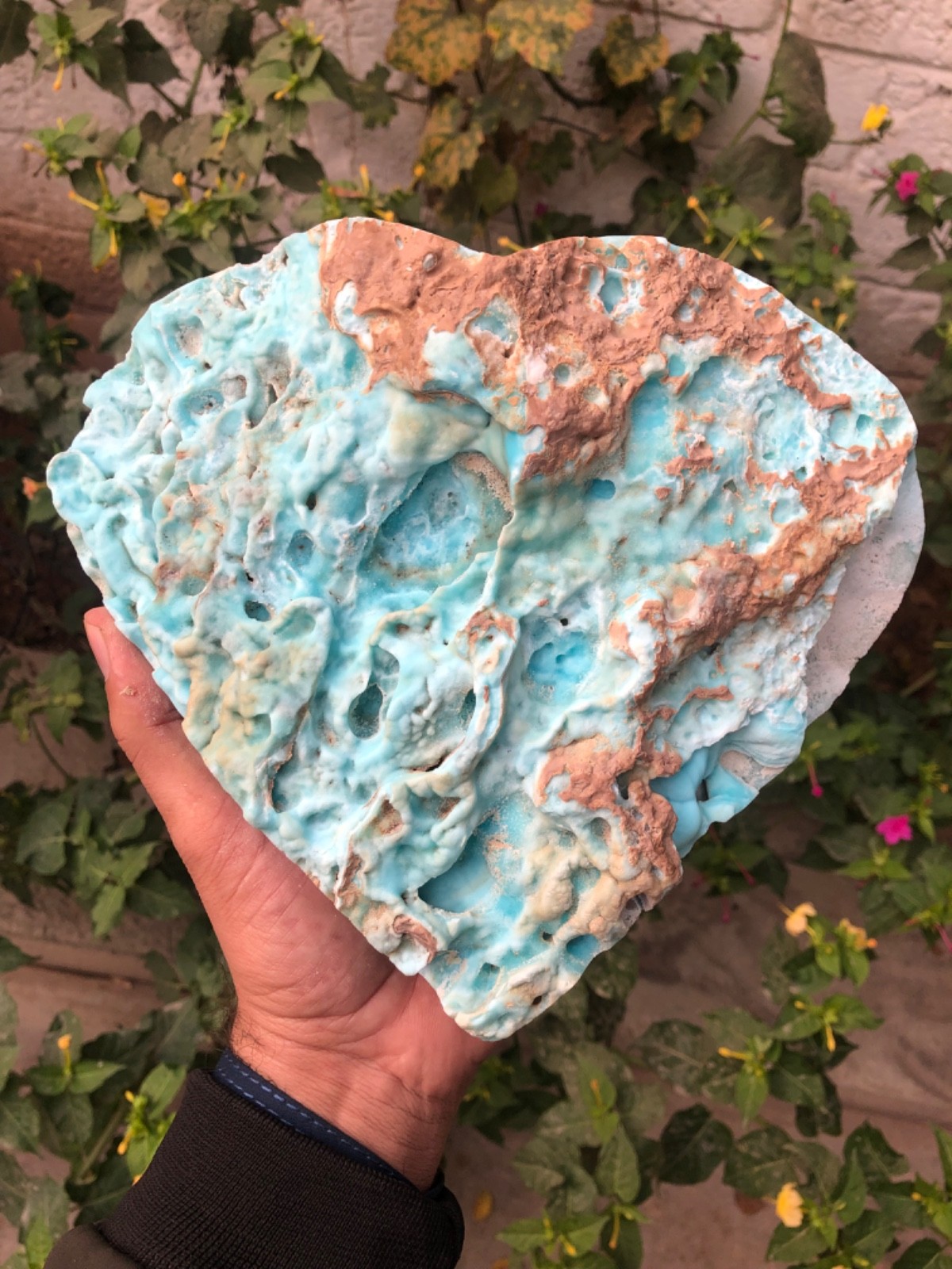 3.9kg Natural Blue Aragonite Raw Gemstone Mineral Specimen From Afghanistan 