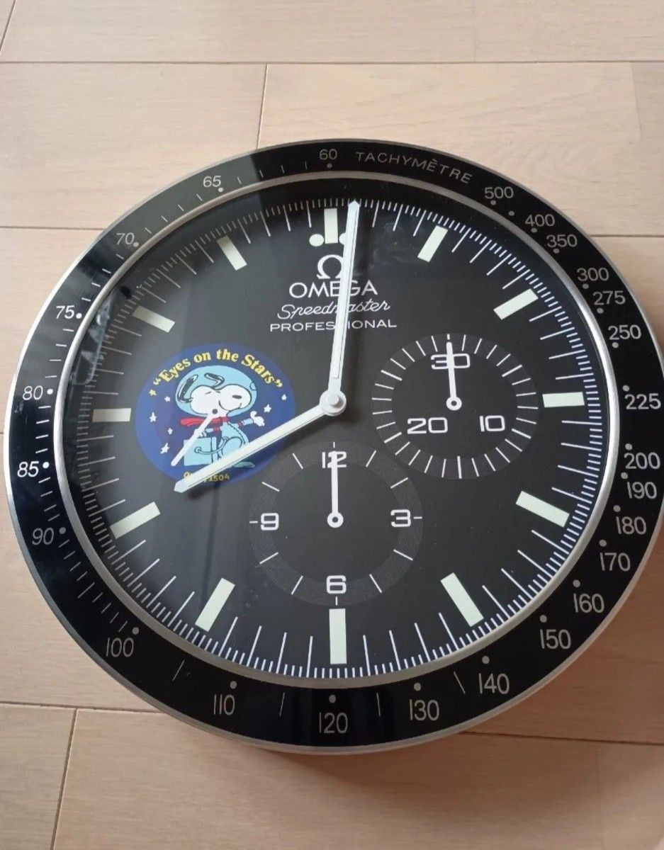 Omega Speedmaster Snoopy Wall Clock Promotional Display Last Piece Unused