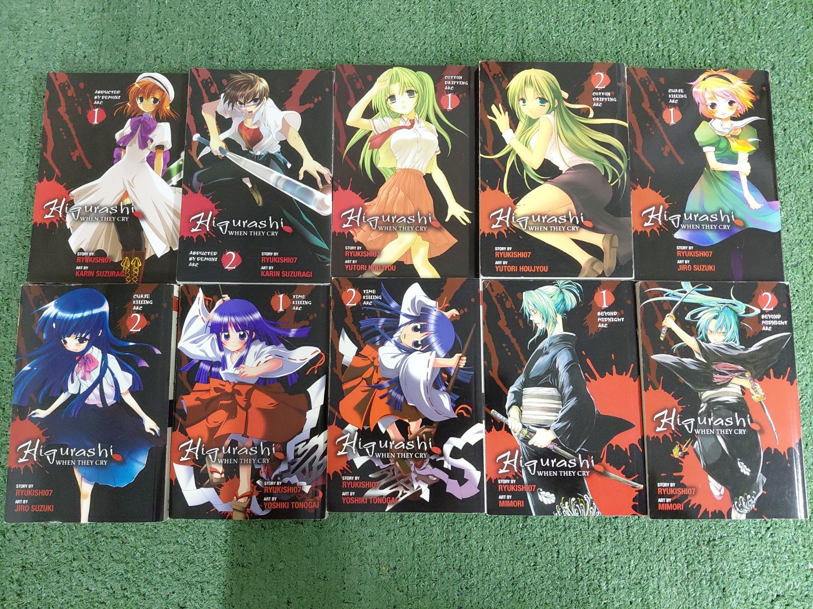 Higurashi: when they cry manga English Volumes 1-10
