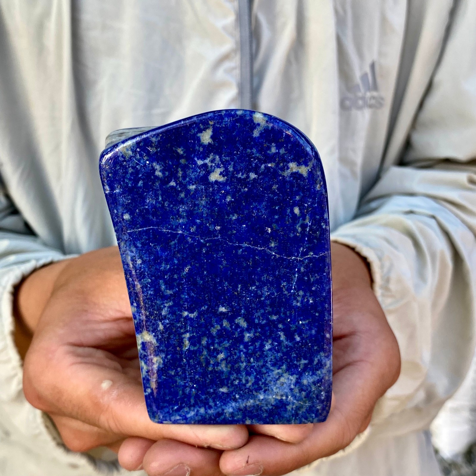 1.43LB Lapis Lazuli Freeform Polished Rough Tumble Healing Crystal Specimen Sto
