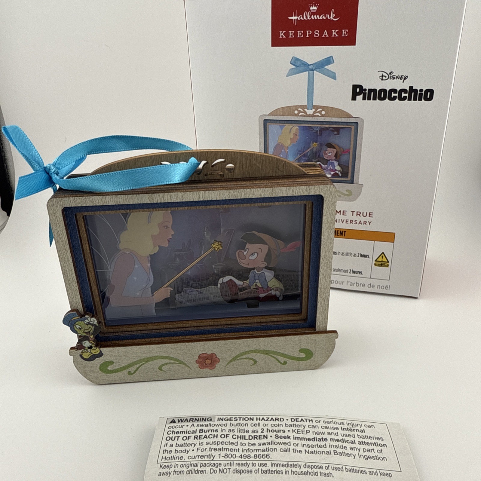 Hallmark Keepsake 2025 Geppetto\'s Wish Come True Disney Pinocc Ornament