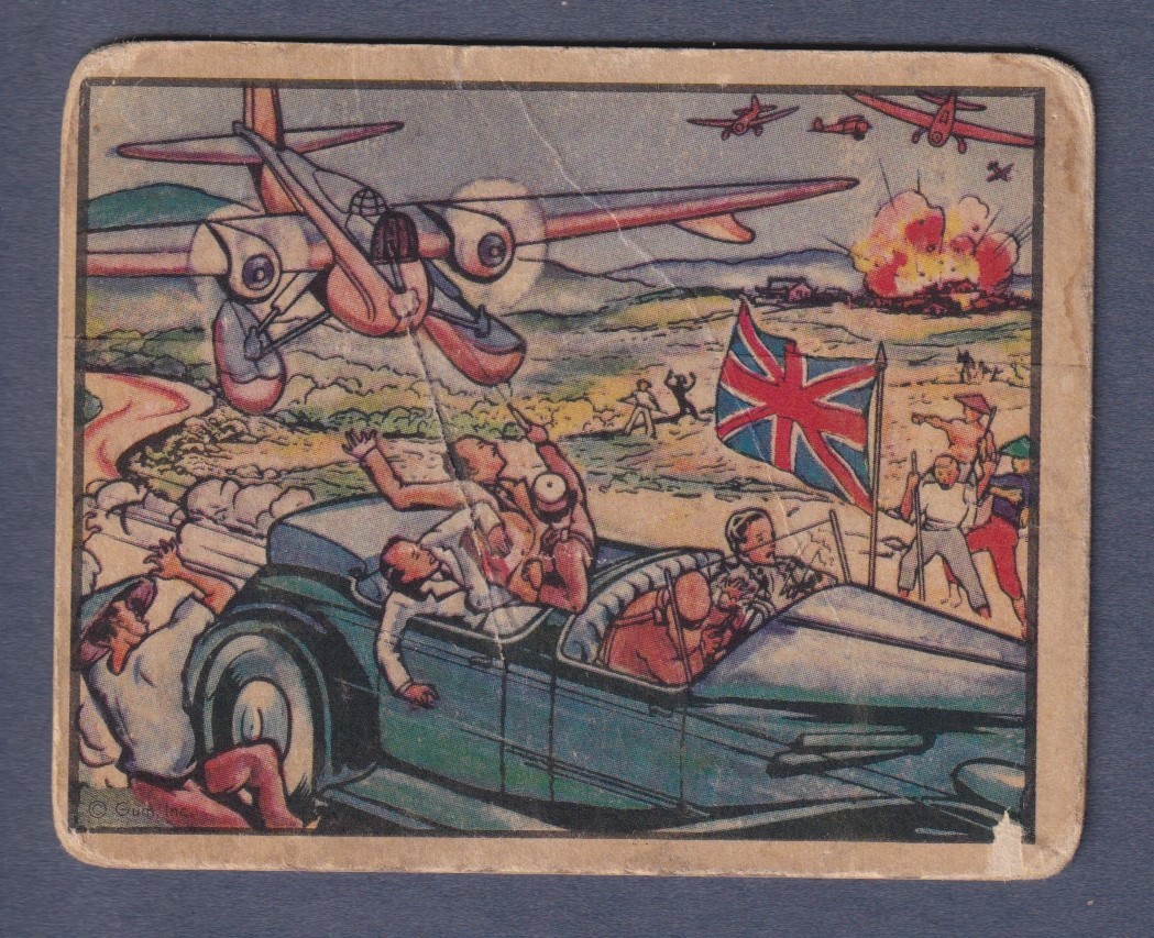 TOKIO AIRMAN ATTACKS BRITISH ENVOY 1938 GUM INC. HORRORS OF WAR #29 