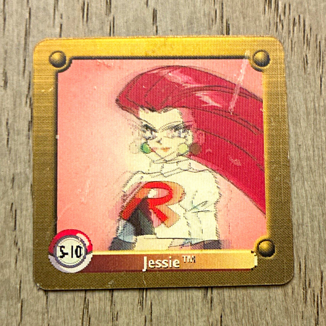Pokémon Series One 3D Non-Sport Trading Card Jessie S-10 Sticker Artbox 1999