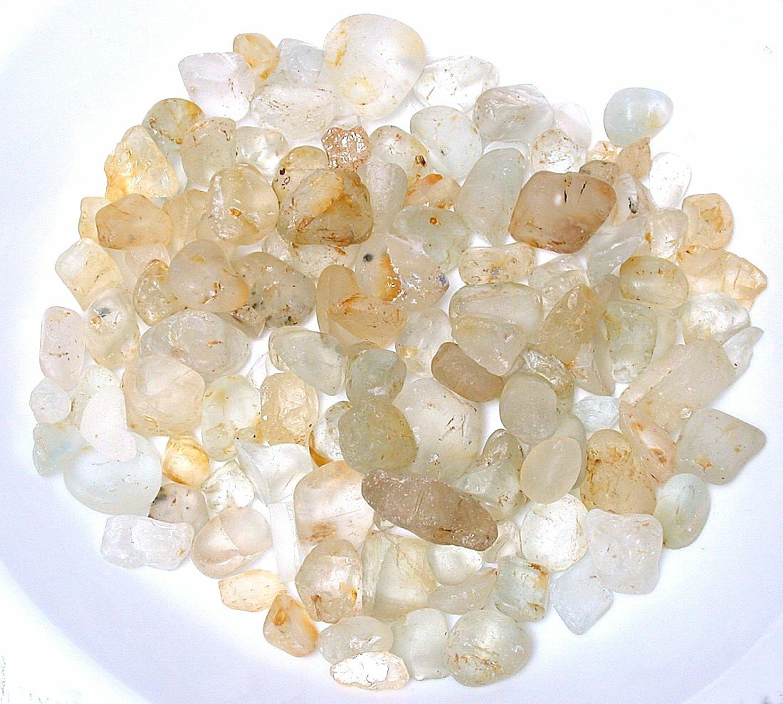 Half Pound 8 Ounces Alluvial Brazilian Topaz Cabochon Gem Crystal Rough CLOSEOUT