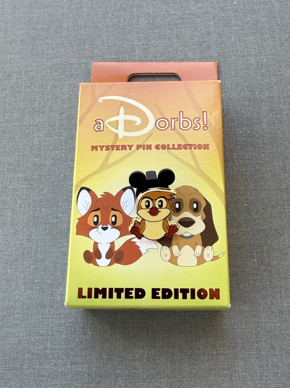 Disney WDI MOG Glendale aDorbs Fox and the Hound 45th Dinky Chaser Pin