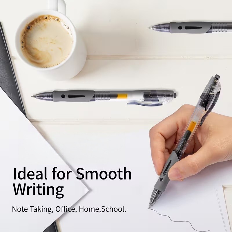 1pc Retractable Ballpoint Pen, Black Tip, Designed for Exams, Suitable for Offic