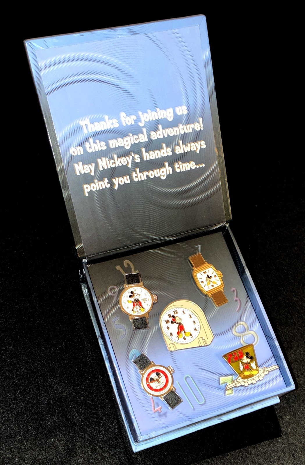 Mickey Mouse JOURNEY THROUGH TIME 2003 SIGNED Pin Set LE 1200 Walt Disney World