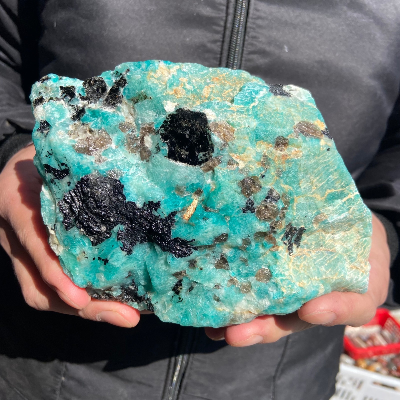 4.5lb Natural amazonite stone Rock Crystal Gemstone Rough Mineral Specimen