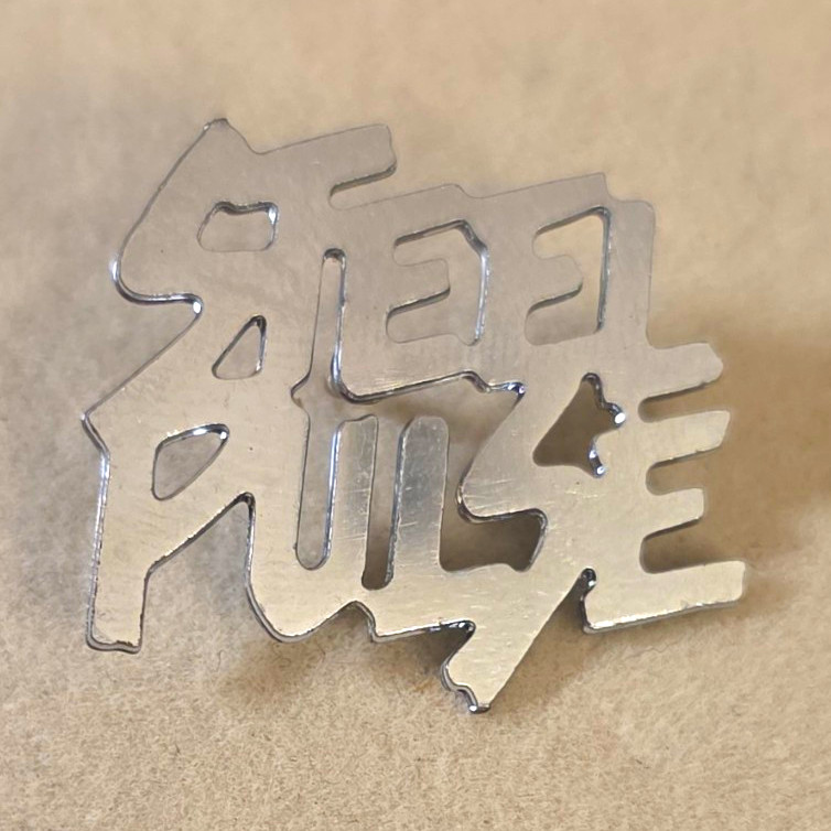 Vintage 1970s STEEL PULSE Island Records Promo Pin Badge Die Cut Reggae