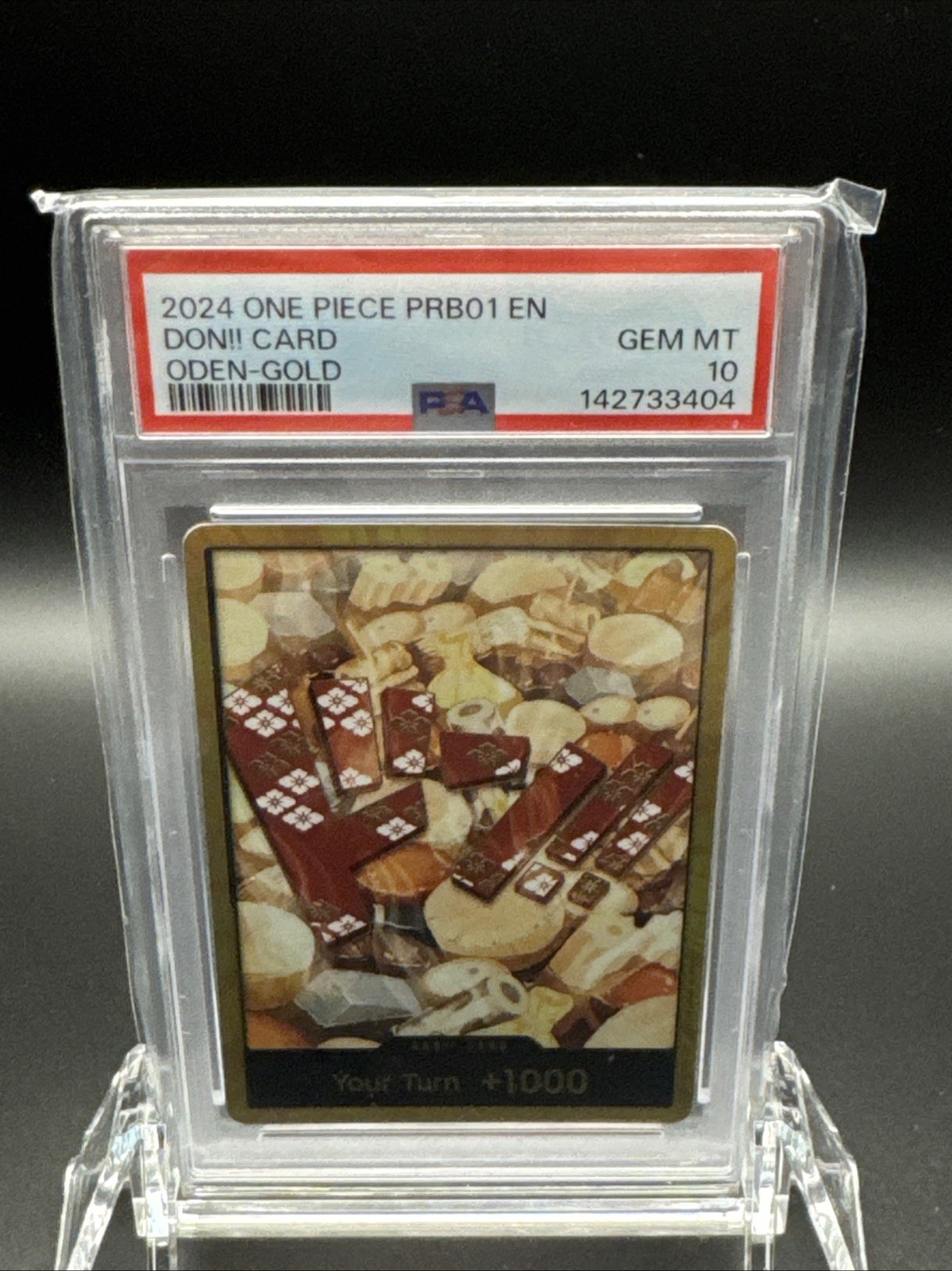 PSA 10 2024 KOZUKI ODEN-GOLD DON CARD English RARE PBR01 One Piece
