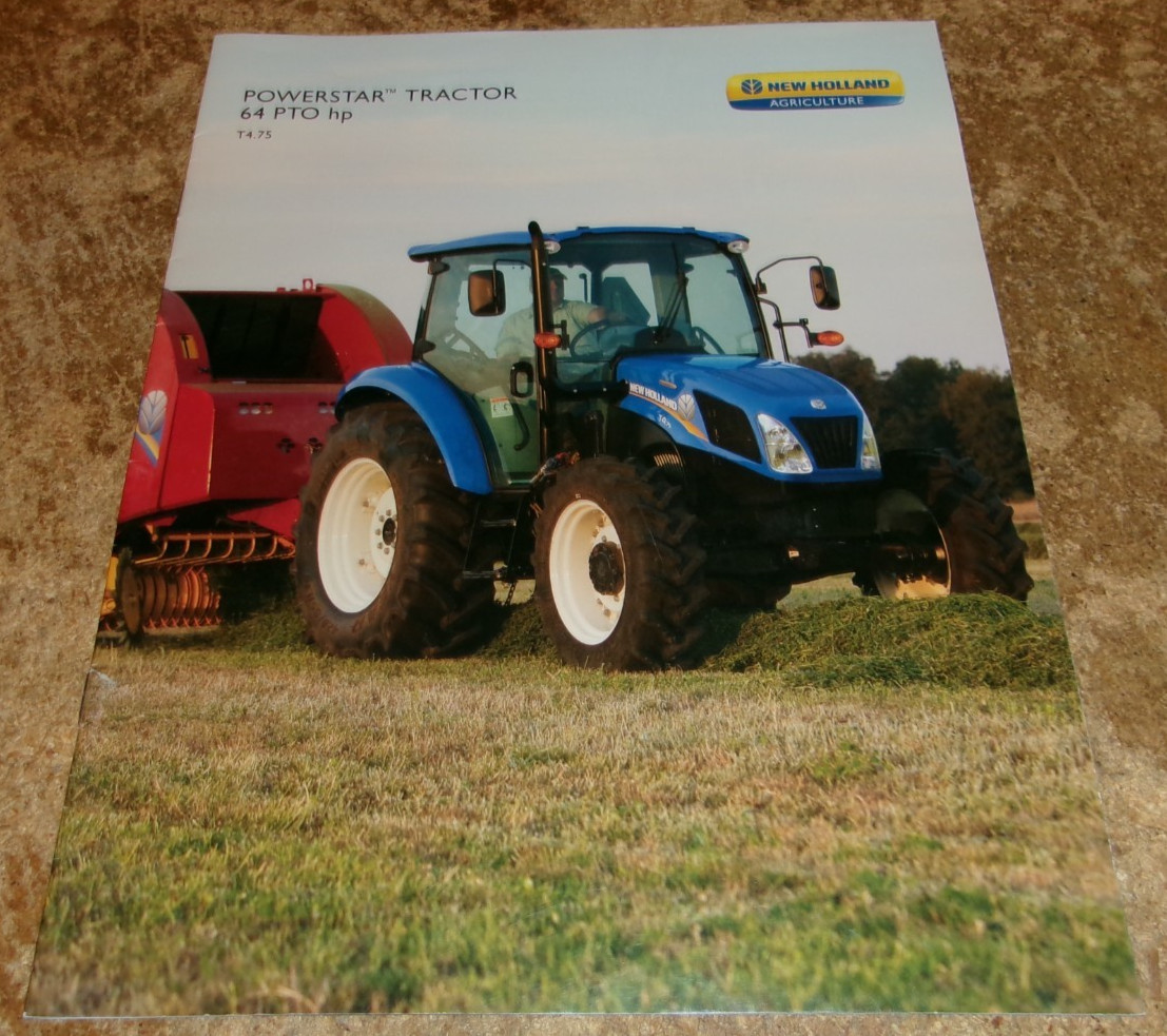 2011 new holland 64 hp tractor brochure in nice shape used