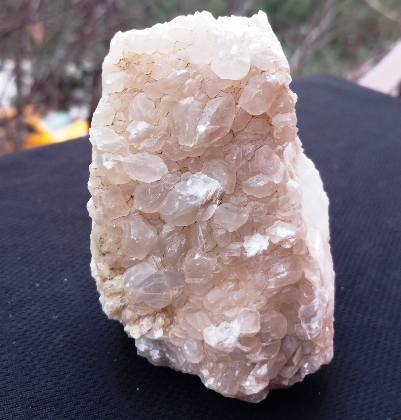 Yellow Scalenohedral Calcite Crystal Cluster