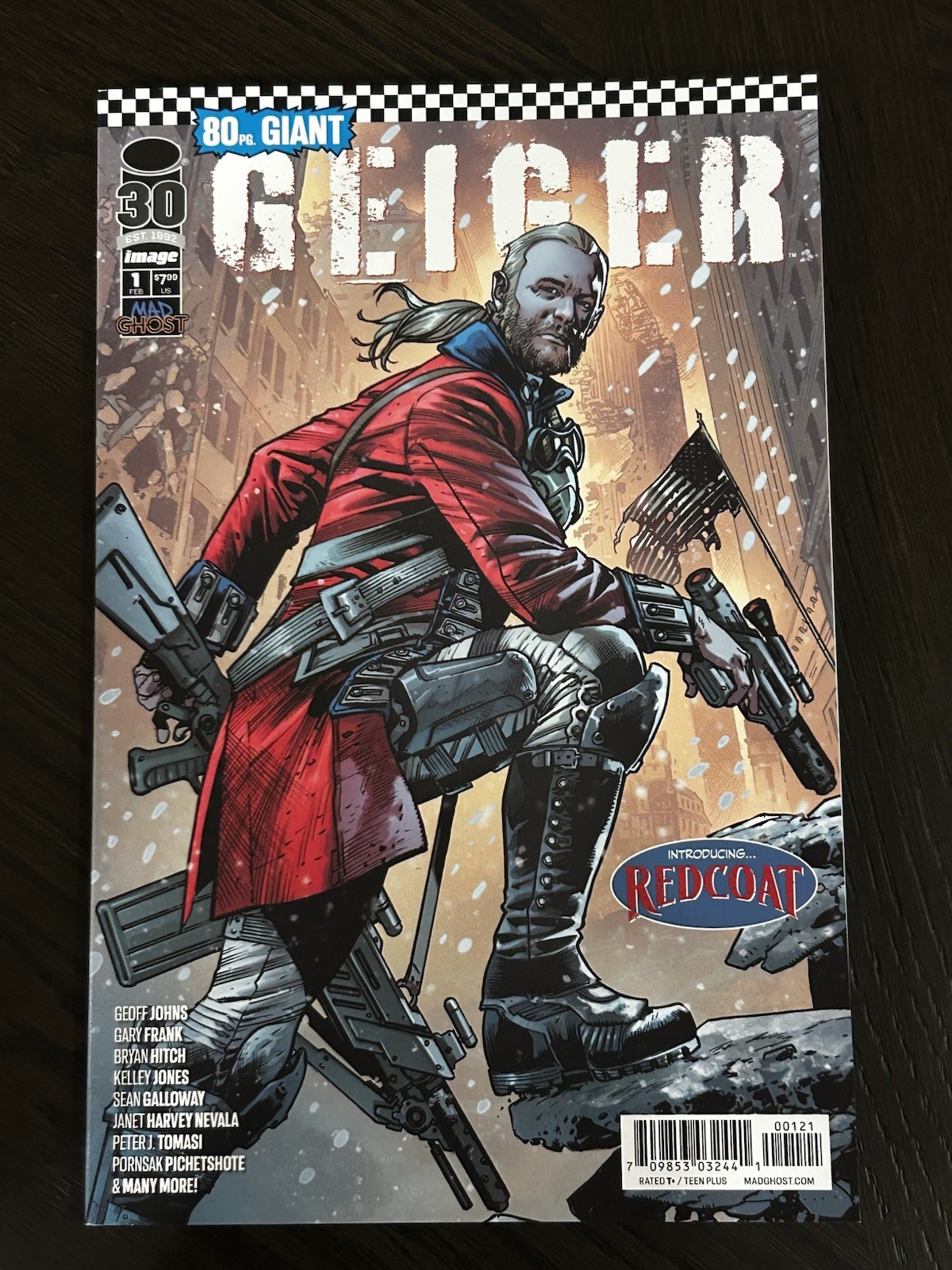 Geiger 80 Page Giant #1, Bryan Hitch Variant, 1st Redcoat, Image Comics 2022