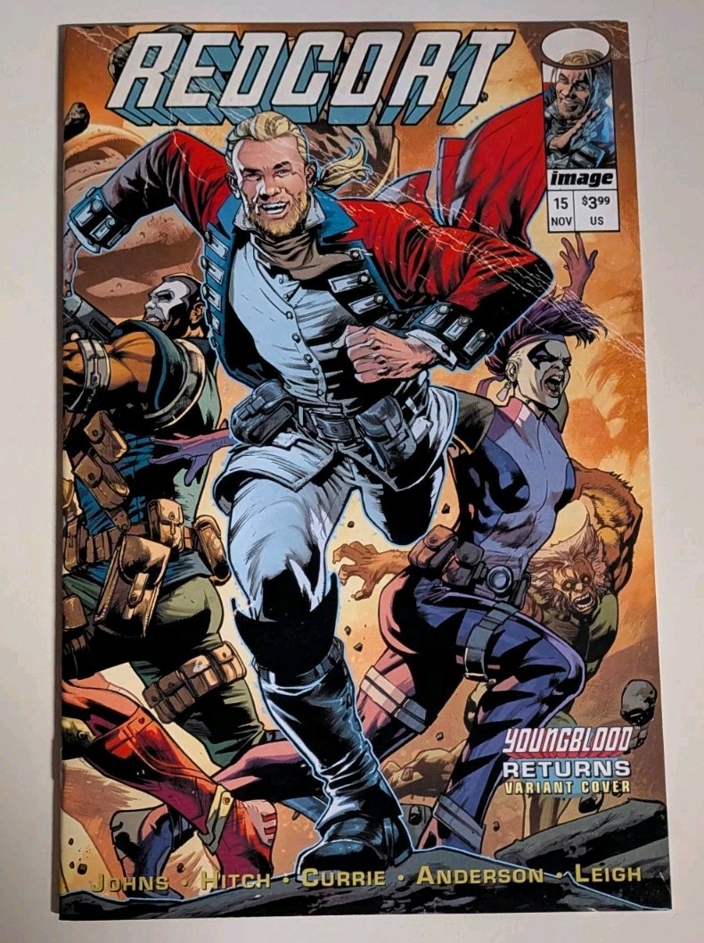 REDCOAT #15 11/2025 NM-/VF+ CVR D BRYAN HITCH YOUNGBLOOD TEAM UP IMAGE COMICS