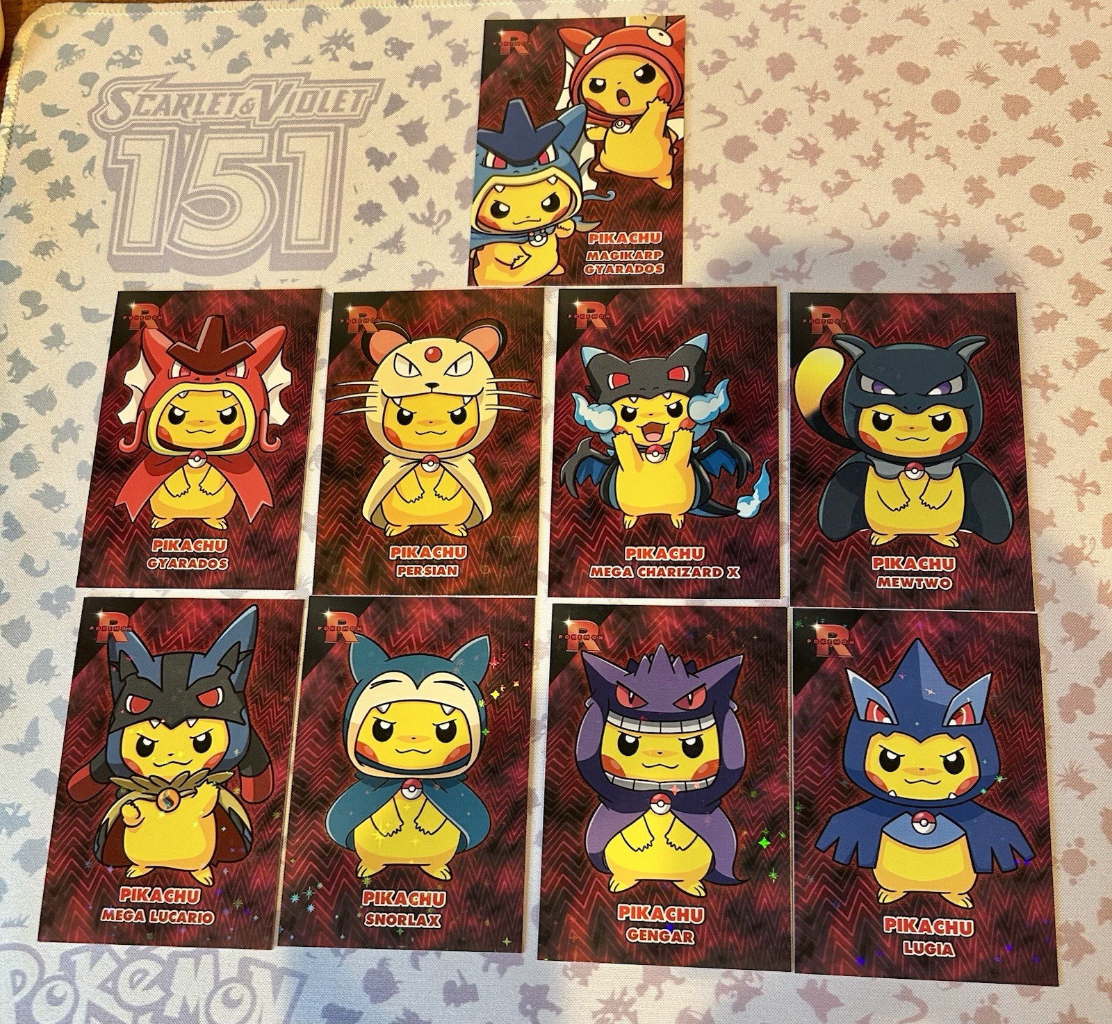 Pokémon Pikachu Poncho Trading Card Lot of 9✨