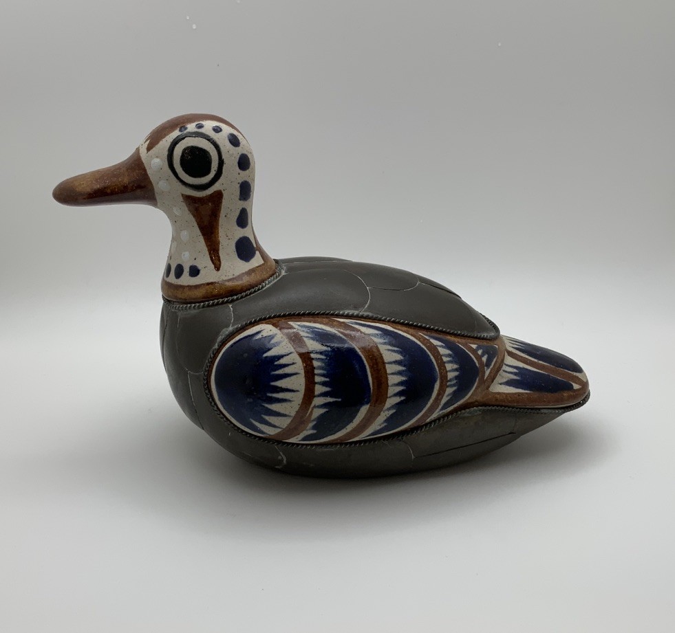 VTG Hand-painted Ceramic Duck Figureine