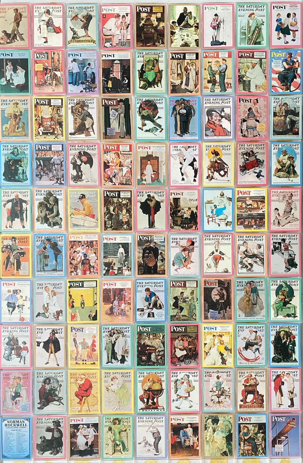 1993 Norman Rockwell 1 Saturday Evening Post Base Trading Card Set 90 Cards