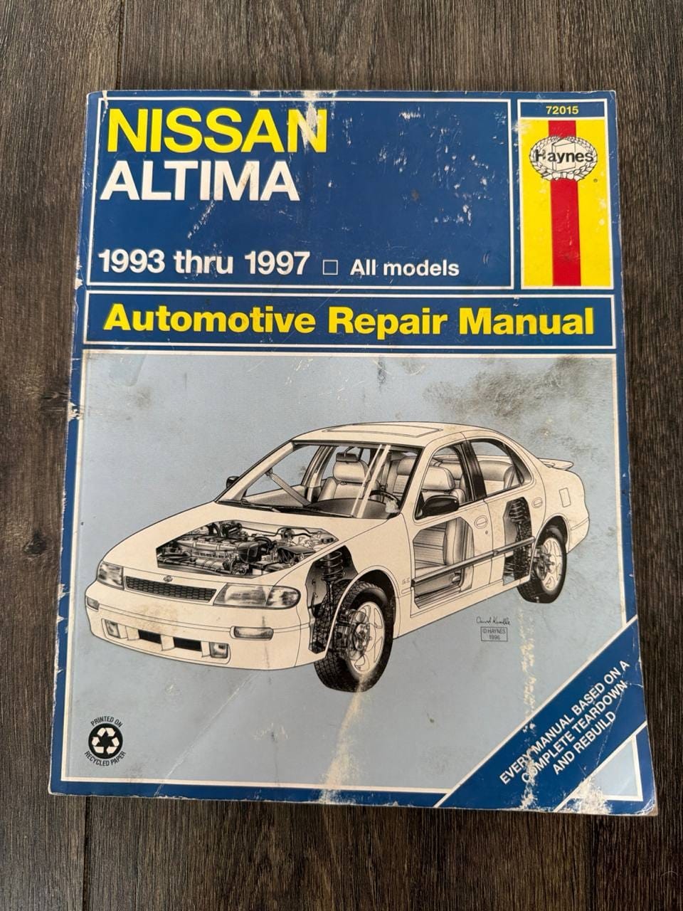 Haynes Nissan Altima 1993-1997 Automotive Repair Manual