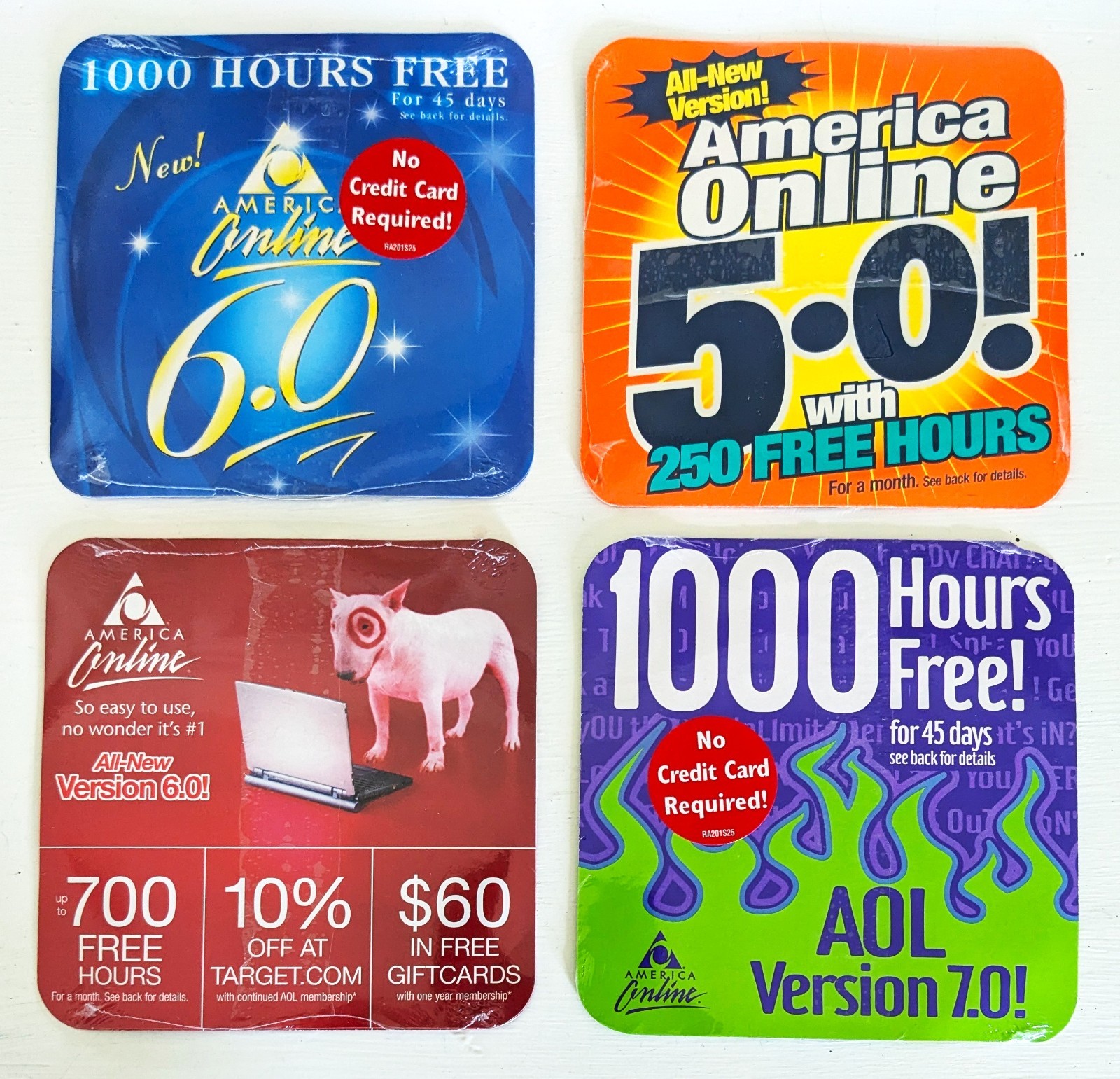 AOL CD Collection, America Online Set of 4