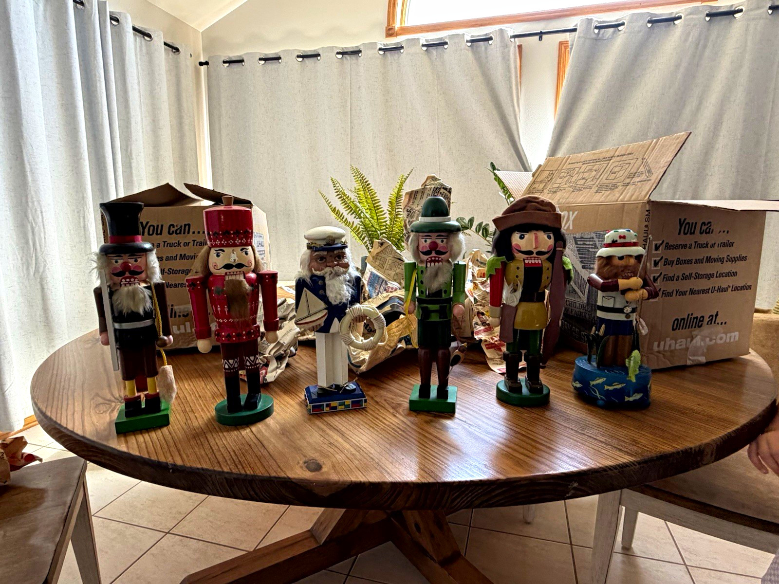 Large Lot of Vintage Wooden Nutcrackers – 25 Assorted Figures