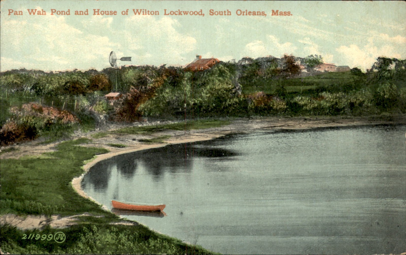 South Orleans MA Pan Wah Pond W. & Sons c1900s-10s Vintage Postcard