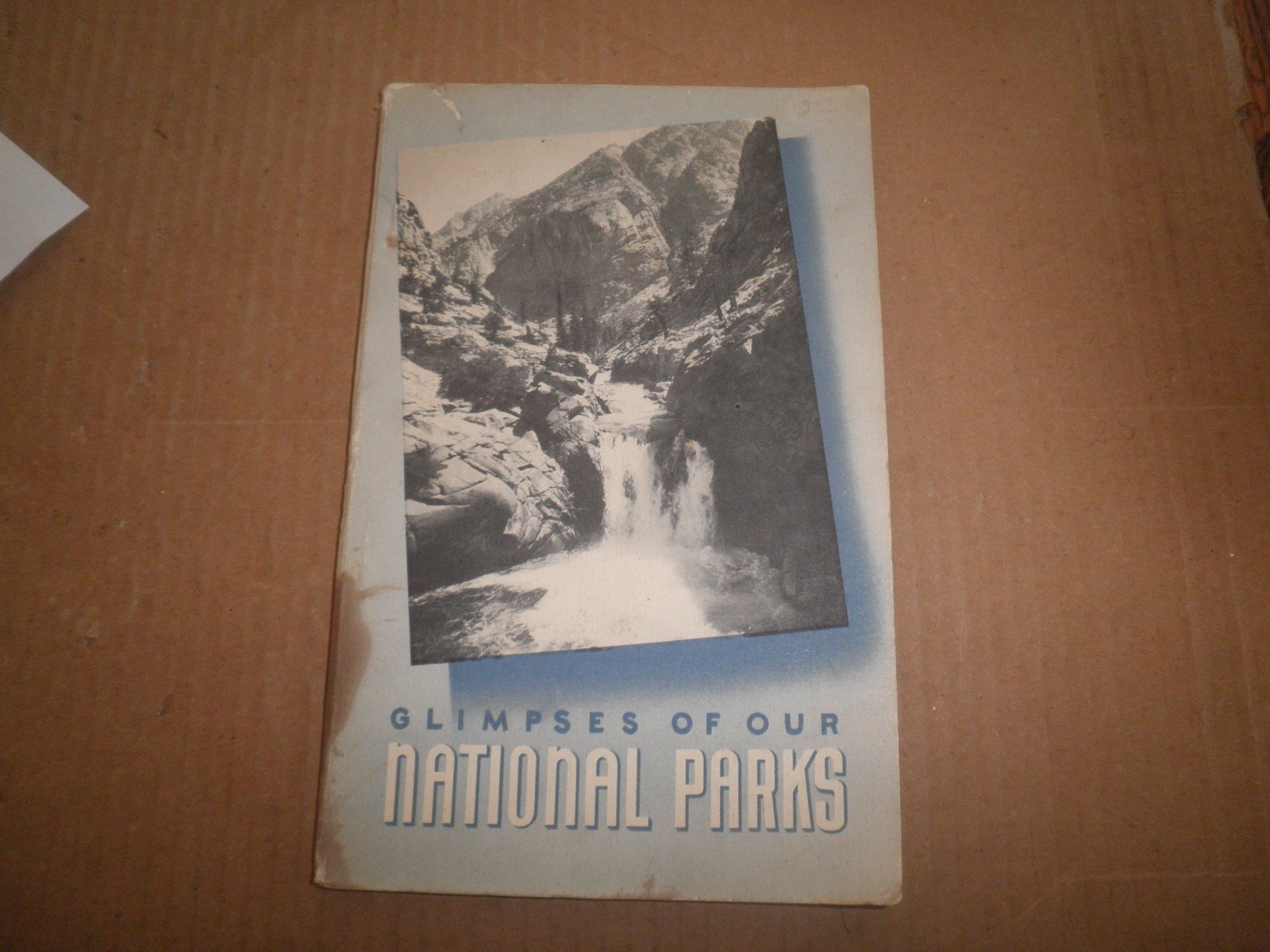 Old original Glimpses of Our National Parks 107 page soft cover Book 1941