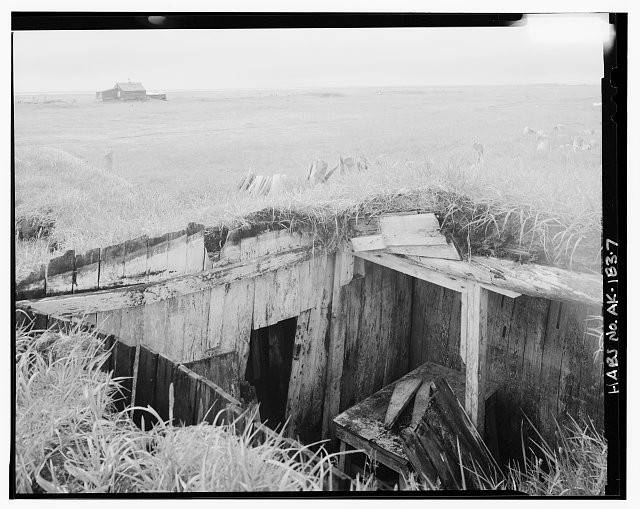 Point Hope Alaska Tigara Village Nanny Ooyatohna House 1900s Rear Room