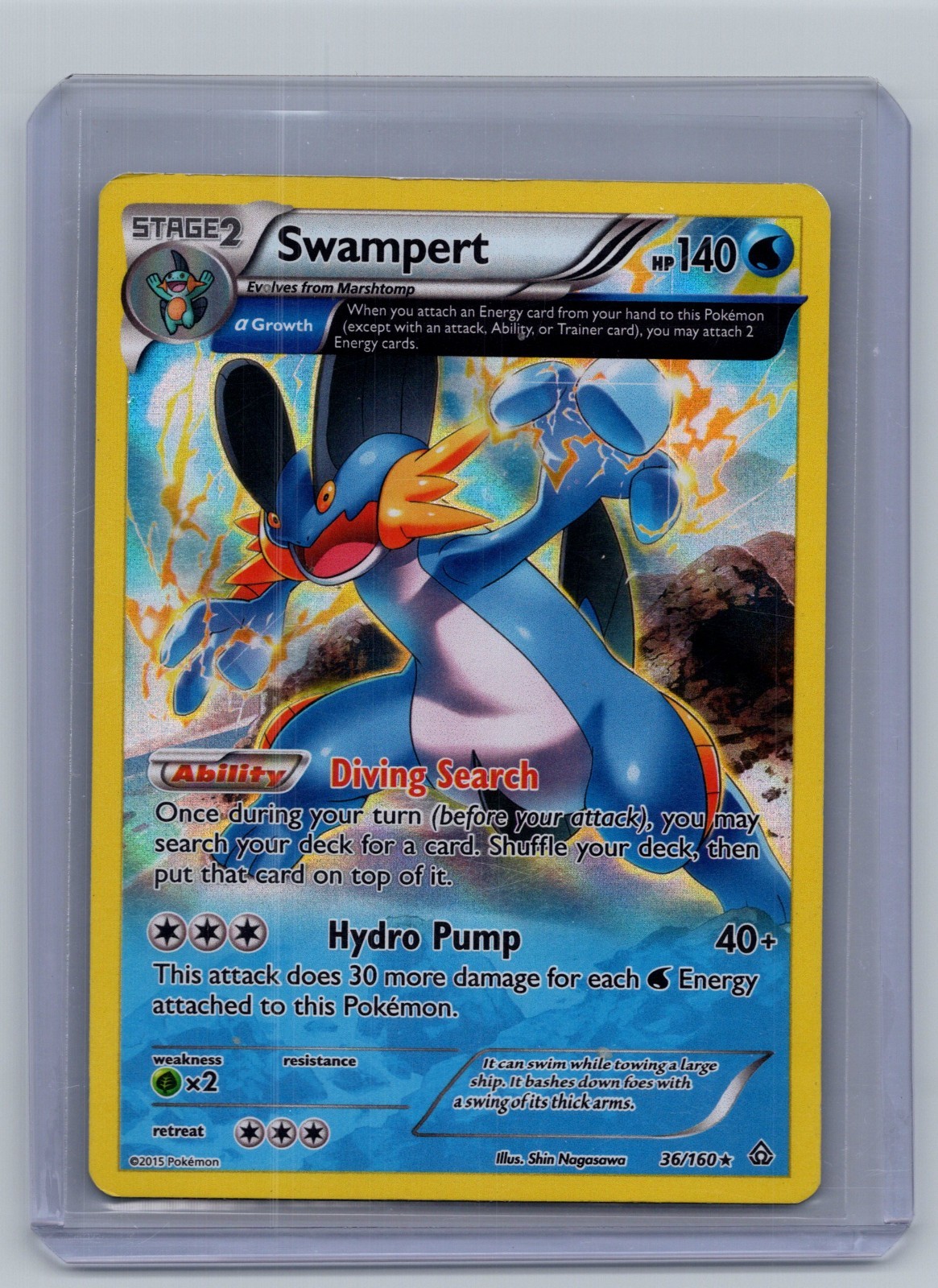 (LP) Swampert 36/160 Holo - Pokemon Primal Clash