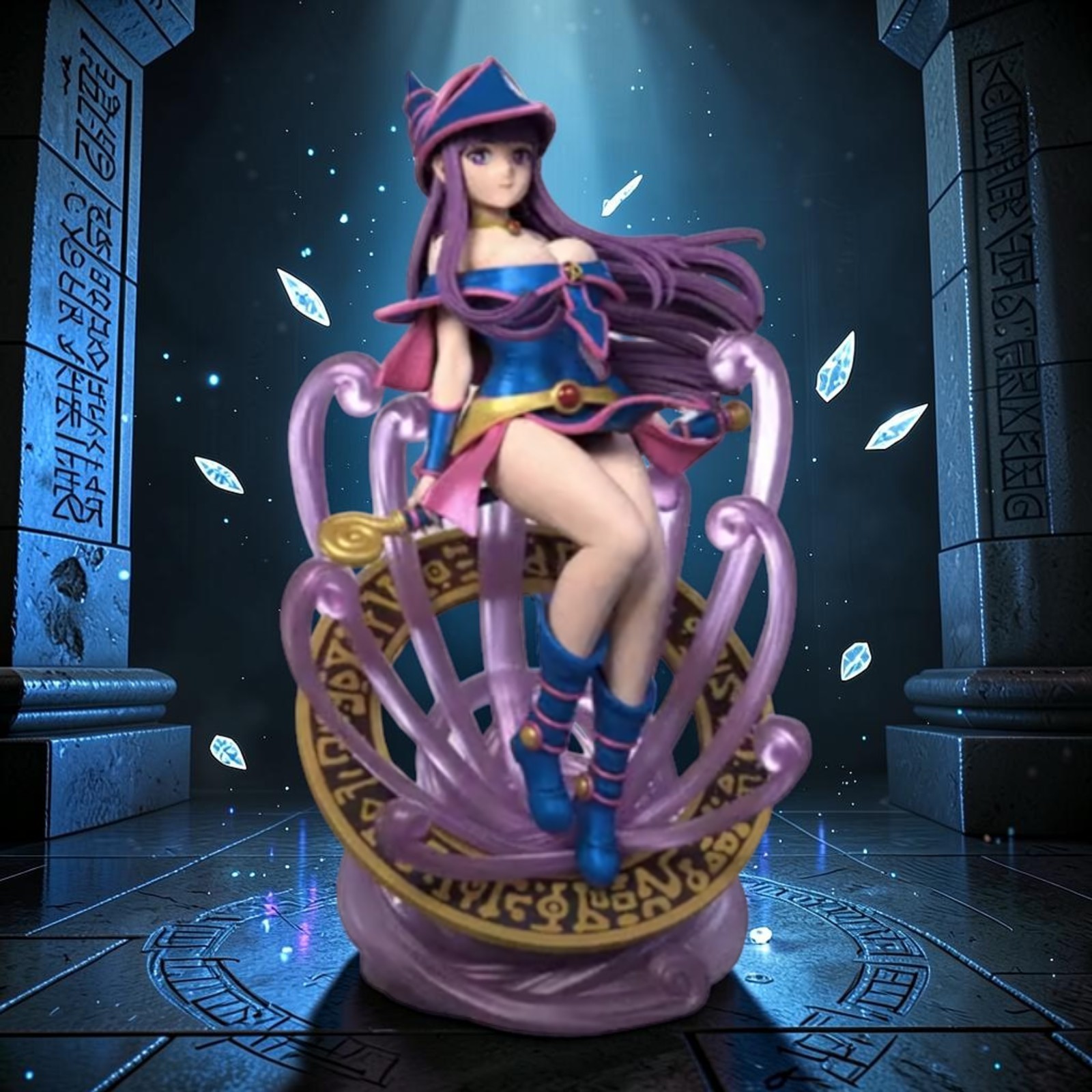 Fern dark Magician Detailed 25cm Adult model Figure Fanart Handmade Custom Art
