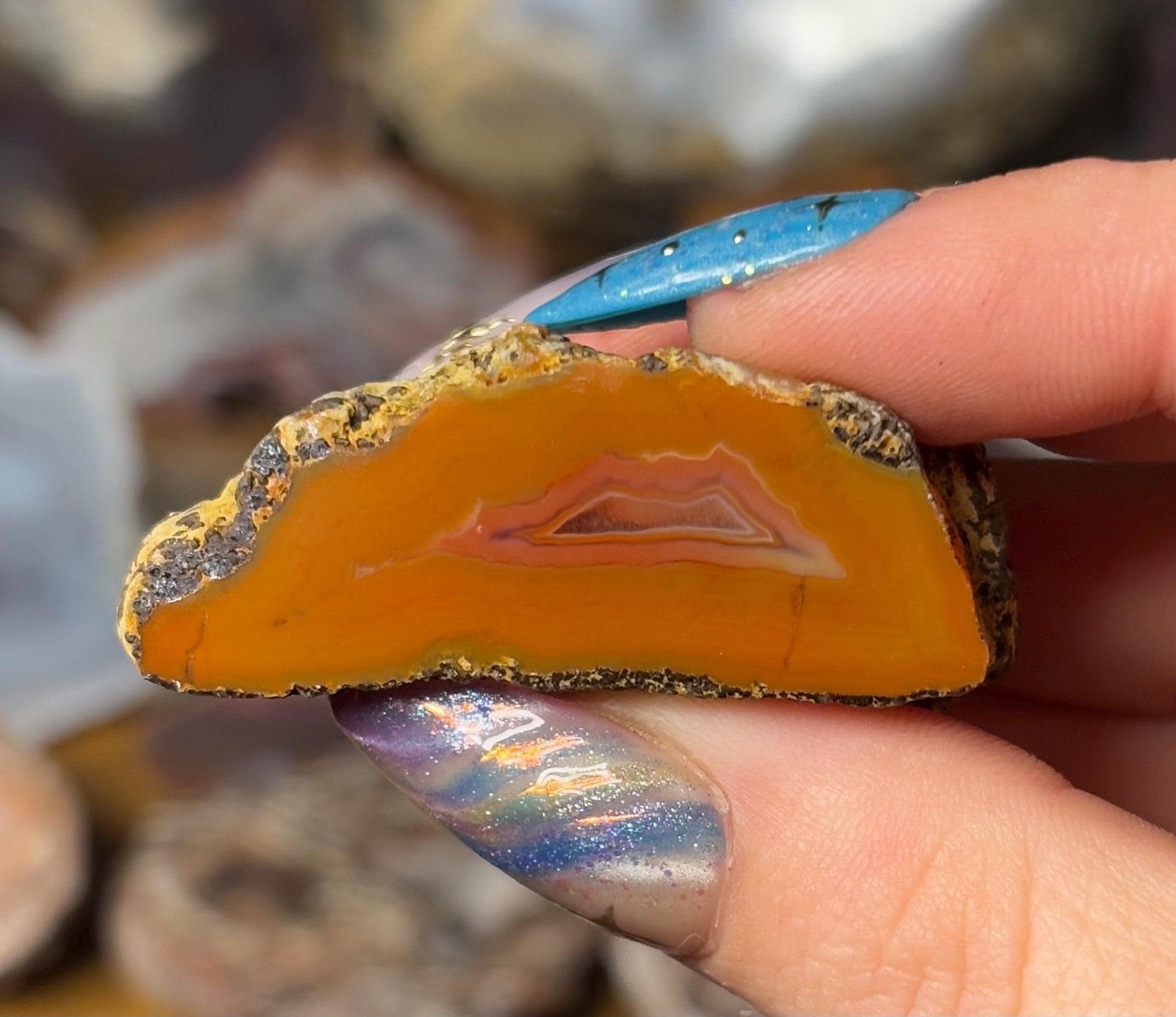 Queensland Creek Agate • Natural Australian Banded Stone • Collector Specimen