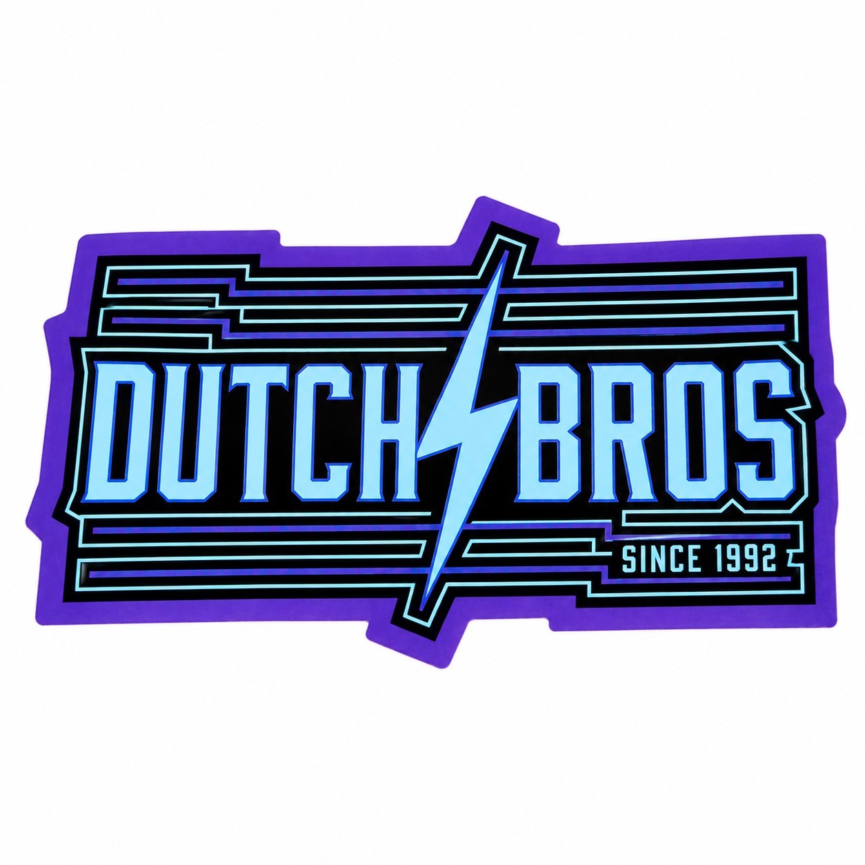 Dutch Bros Coffee 2025 Grand Opening Rare Sticker Blue Lightning Limited New HTF