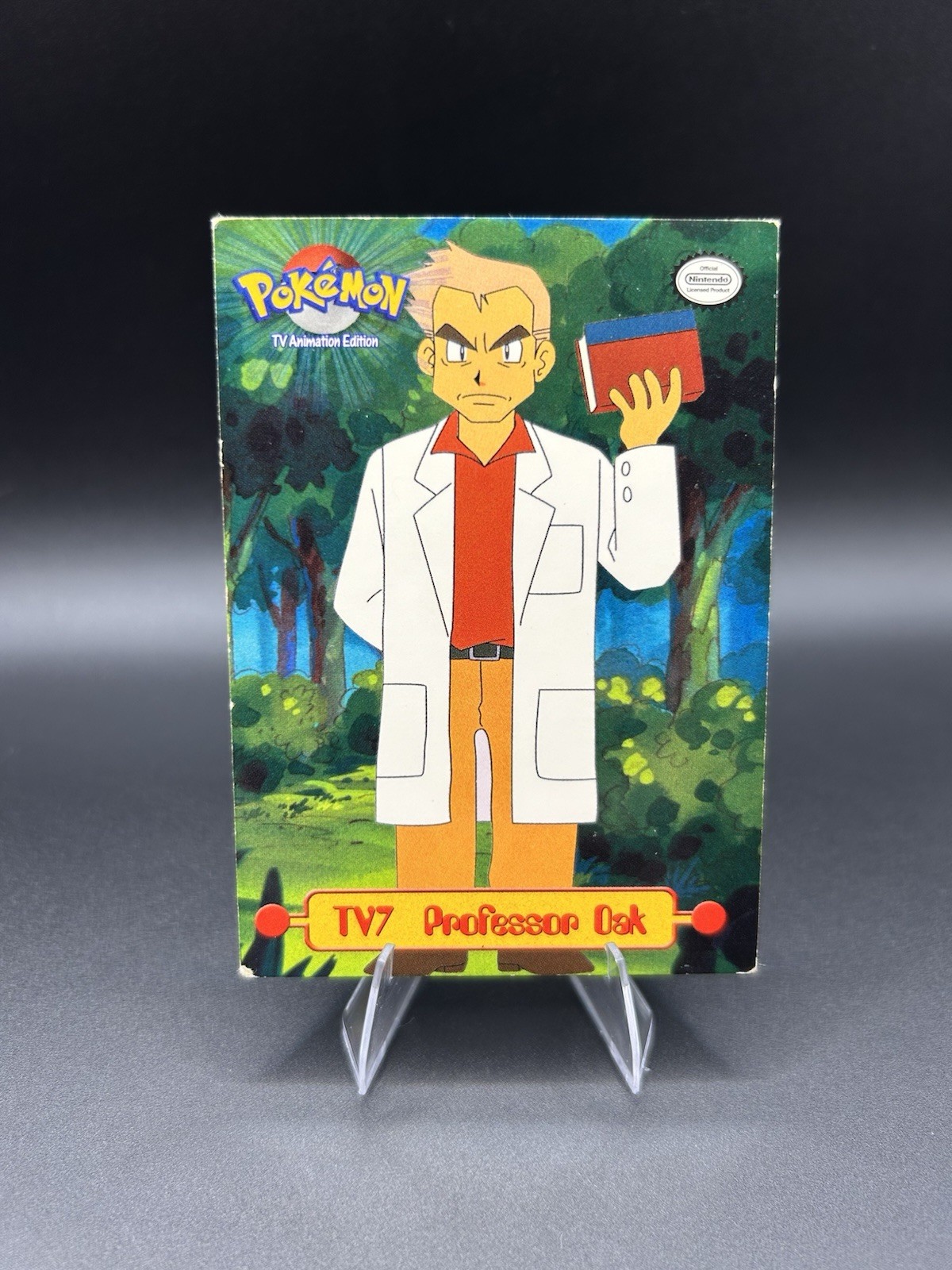 1999 Topps Pokemon Professor Oak #TV7 TV Animated Edition Vintage Pokemon Card