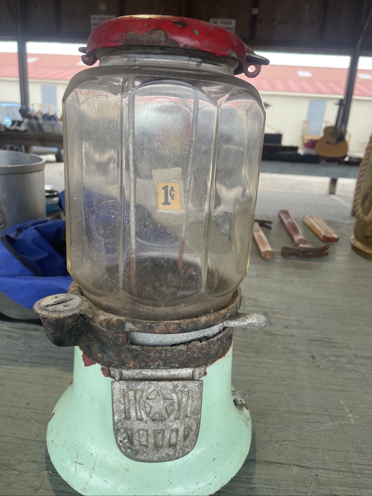 Vintage Original Silver King 1 Cent Vending Machine