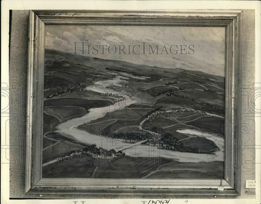 1930 Press Photo A painting of a landscape - nea84398