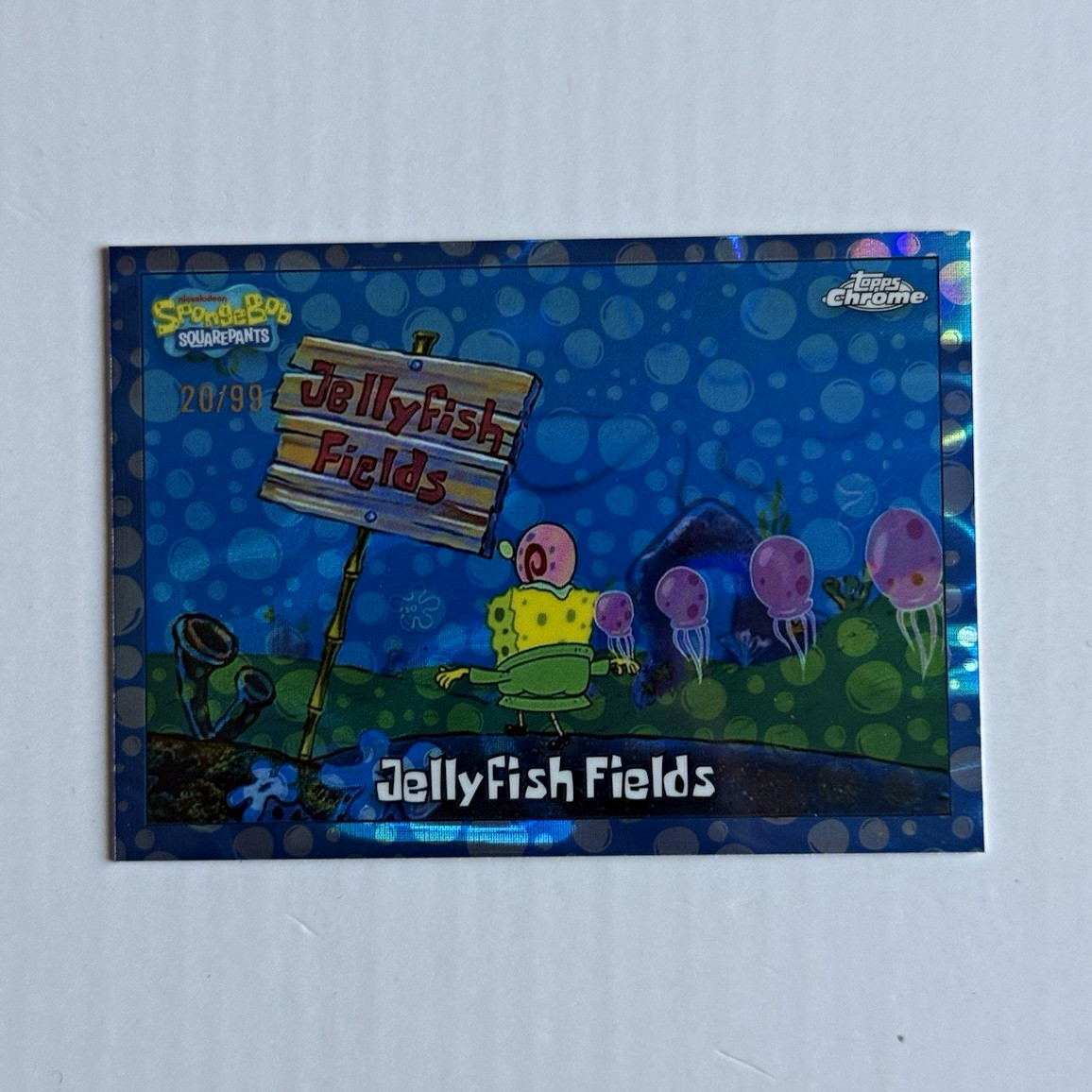 2025 Topps Chrome SpongeBob SquarePants 25 #47 Jellyfish Fields 20/99