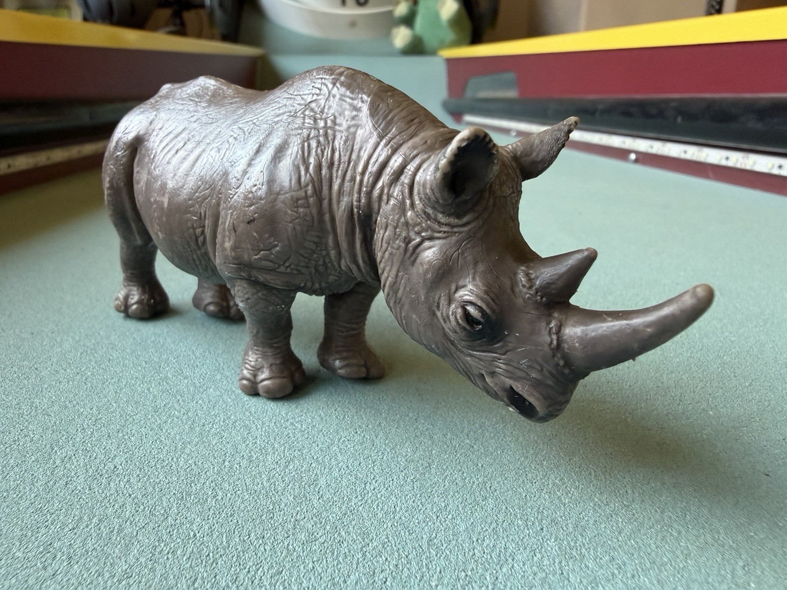 Schleich 14193 Black Rhino Figure Wildlife Safari 2001 Rhinoceros Retired Toy
