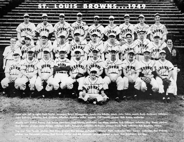 Team portrait St Louis Browns baseball team St Louis Missouri 1949- Old Photo