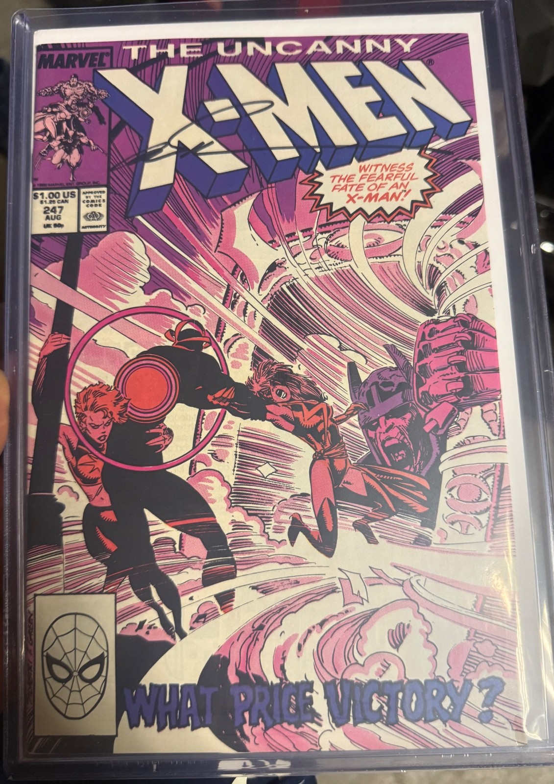 The Uncanny X-Men #247 signed by Marc Silvestri w/COA