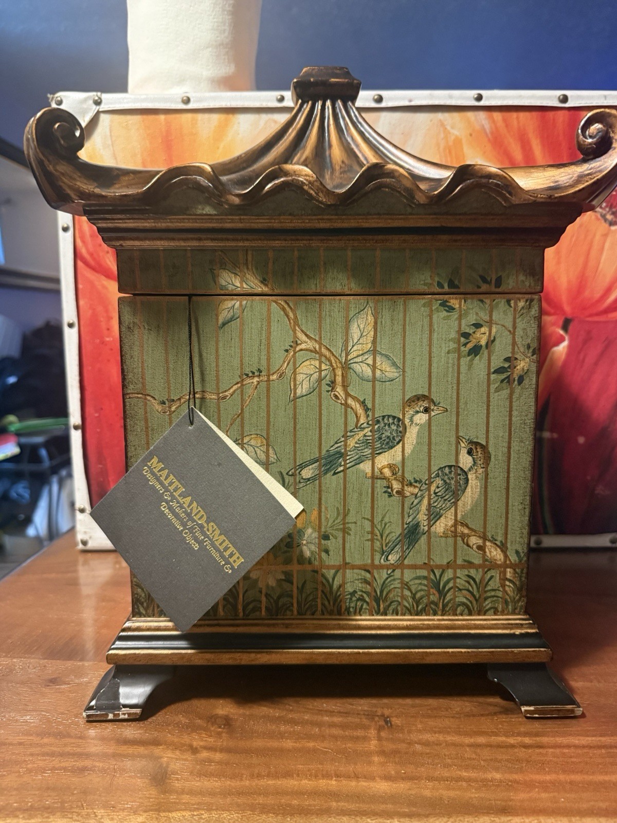  Maitland-Smith Chinoiserie lidded box