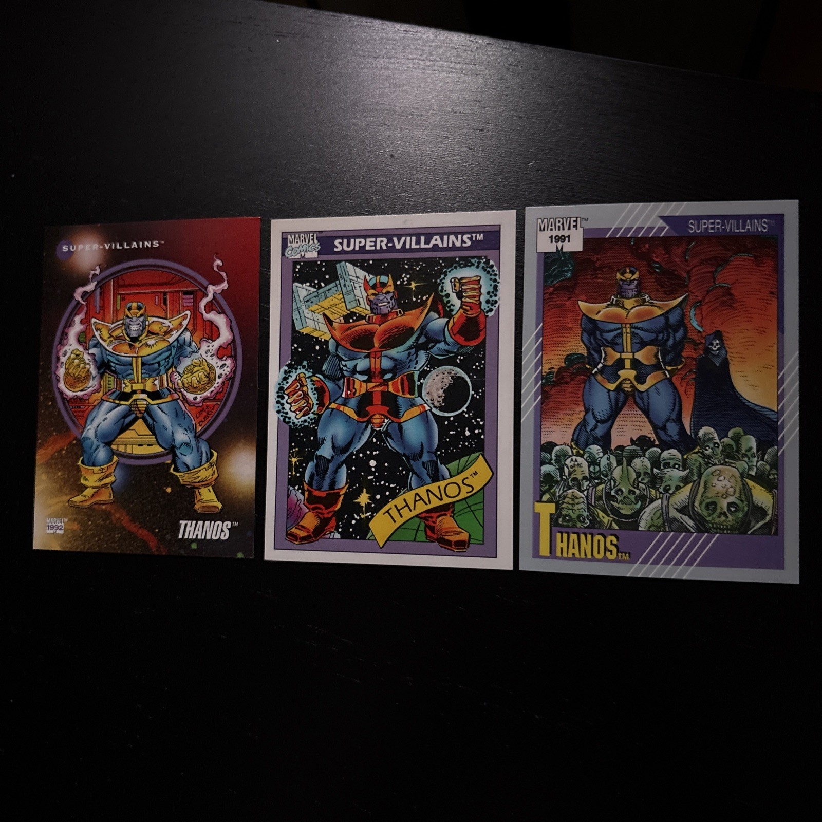 1990 1991 1992 Marvel Comics Impel Trading Card #79 85 126 Thanos MINT Set 🔥