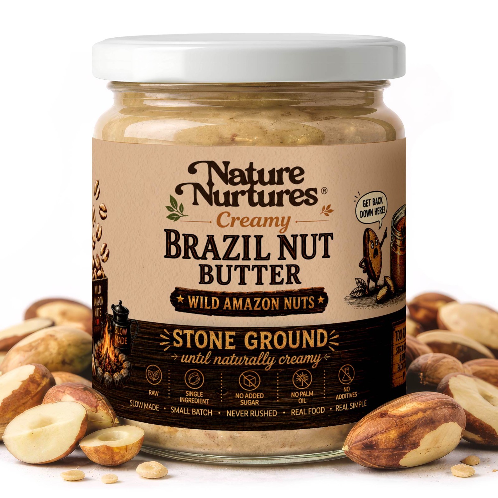 Brazil Nut Butter for Toast, Oatmeal, Smoothies & Baking, 9 oz (255 g)