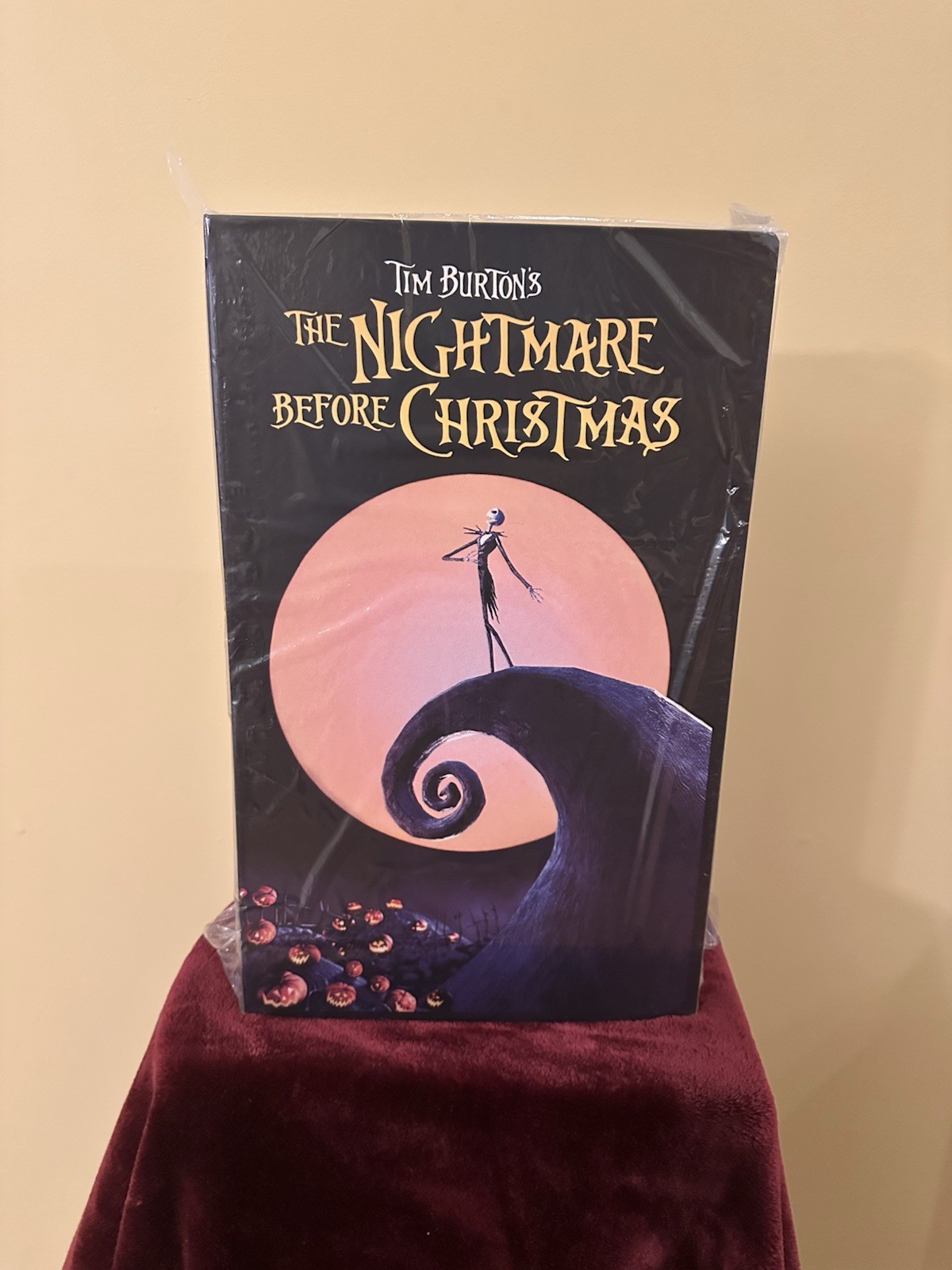 Walt Disney Home Video Nightmare Before Christmas VHS Boxed Throw