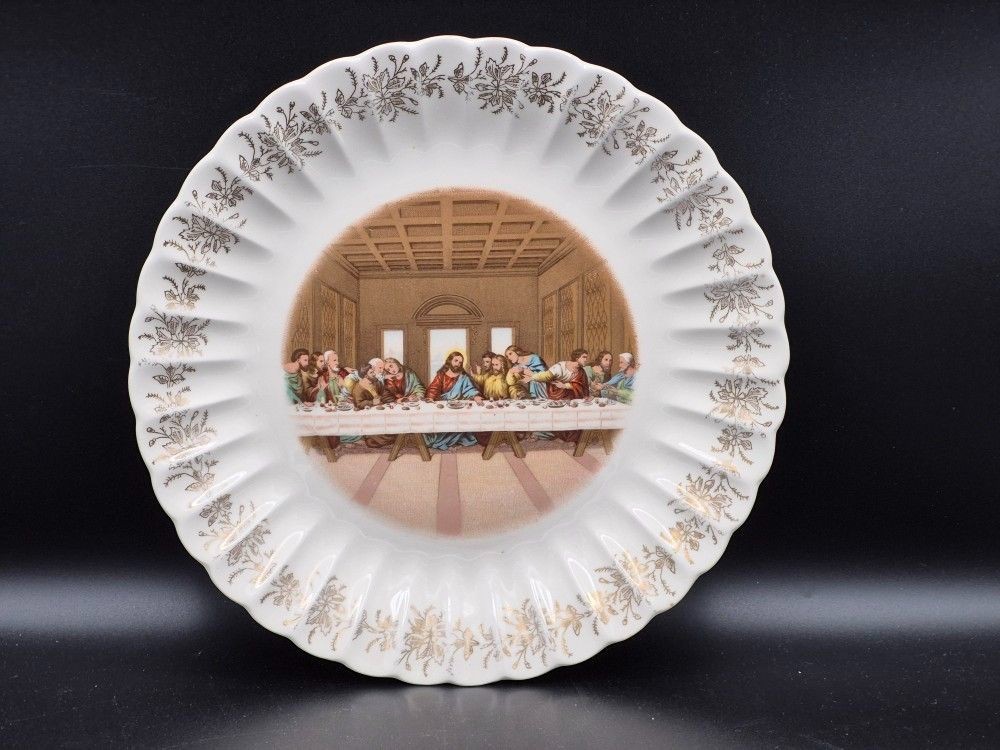 Vintage Sanders Mfg Co Plate, Lord\'s Supper, 1st Edit., 10\