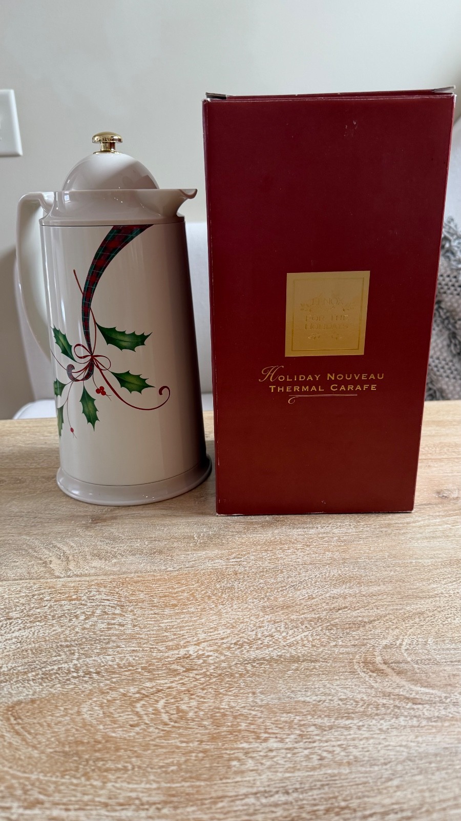 Lenox For The Holidays  Thermal Carafe New in box