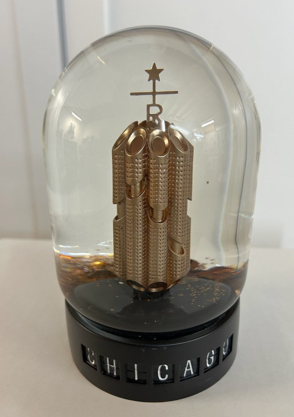 Starbucks Chicago Roastery Snow Globe Limited Edition Copper