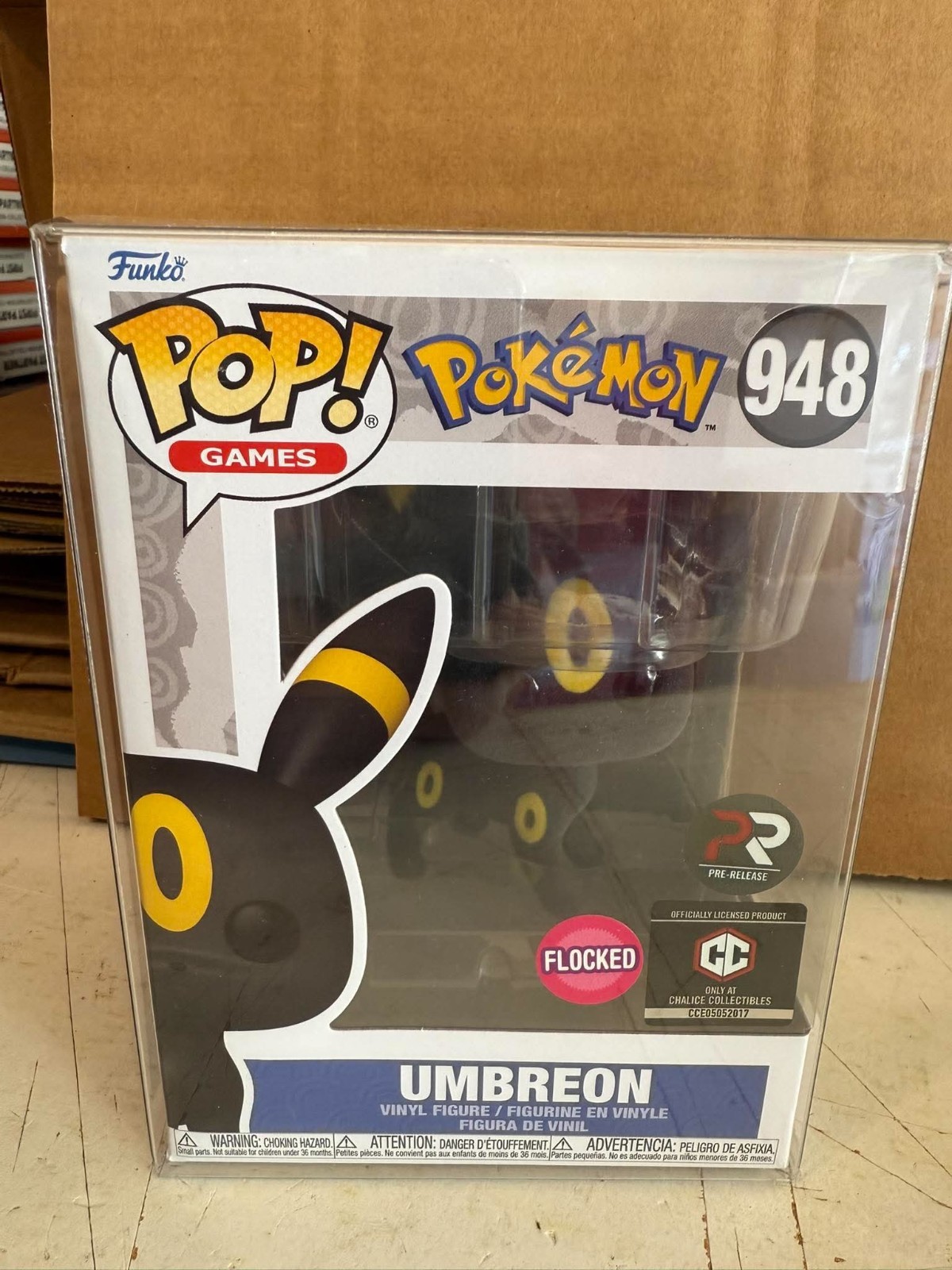 Pokemon Umbreon Flocked Funko Pop Vinyl Figure #948 Collectible