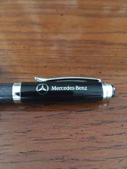 Mercedes-Benz Black Carbon Fiber Pen in sleeve - automotive accessory