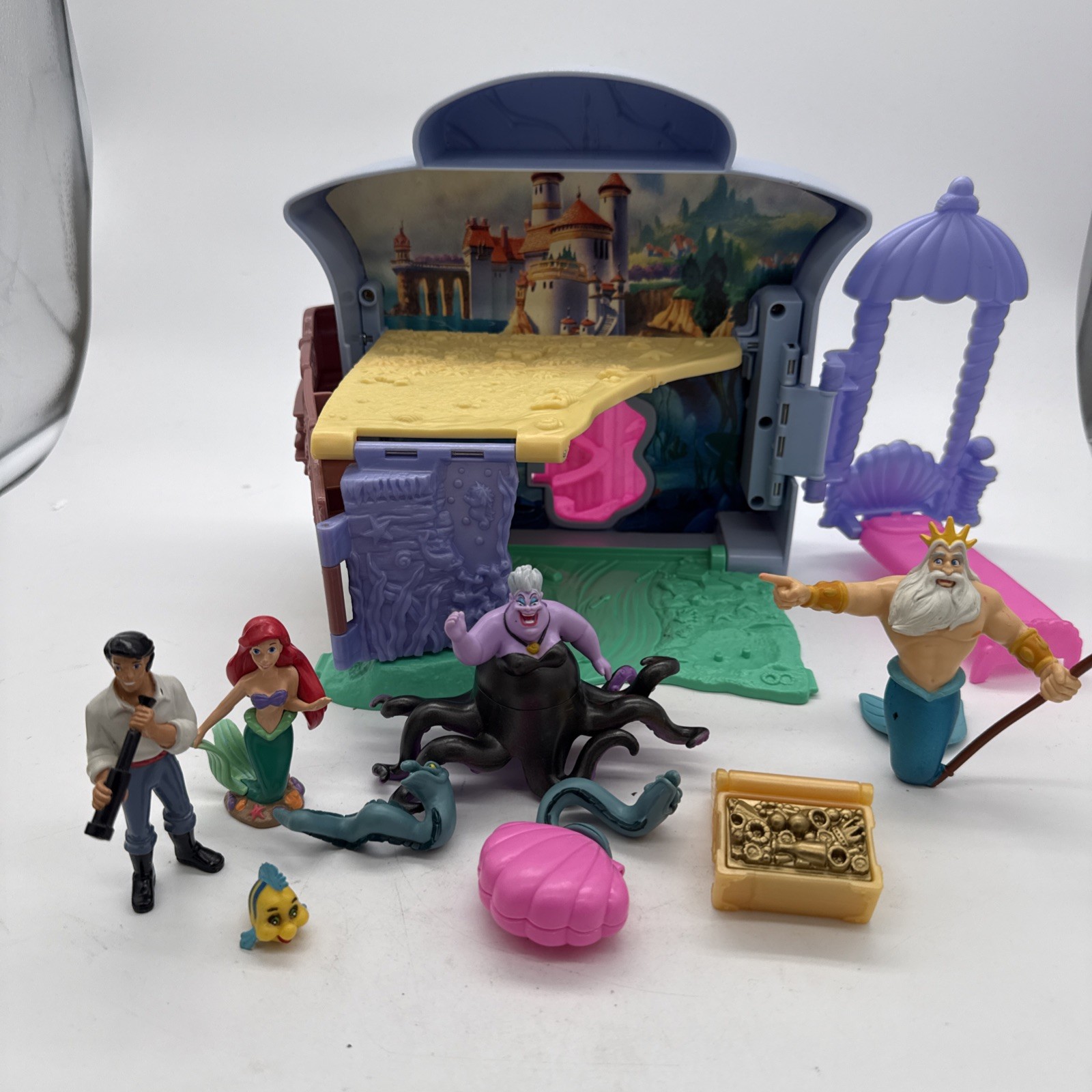 Little Mermaid Playset Lot Of Figures Disney