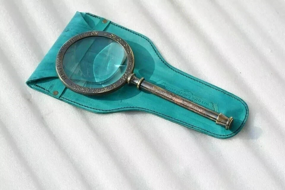 Antique Style Vintage Brass Magnifier  – Henry Hughes Collector’s Edition